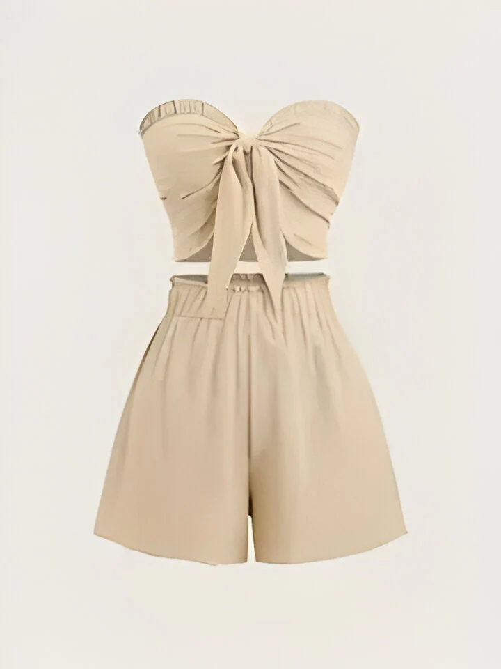Sophie | Romantisches Date am Meer Top + Shorts Slim Fit - Image 3