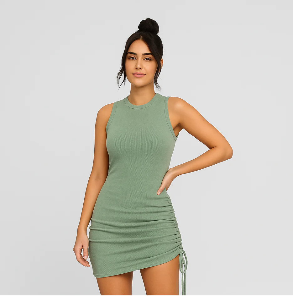 Sophie Strukturierte Ärmellose Minikleid – Moderner Chic Design - Image 5
