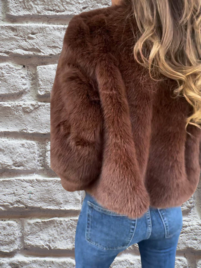 Sophie | Warme Jacke mit Faux Fur Kragen - Image 2