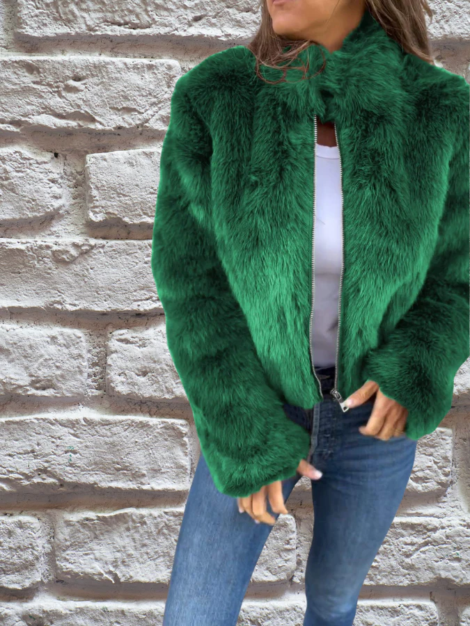 Sophie | Warme Jacke mit Faux Fur Kragen - Image 3