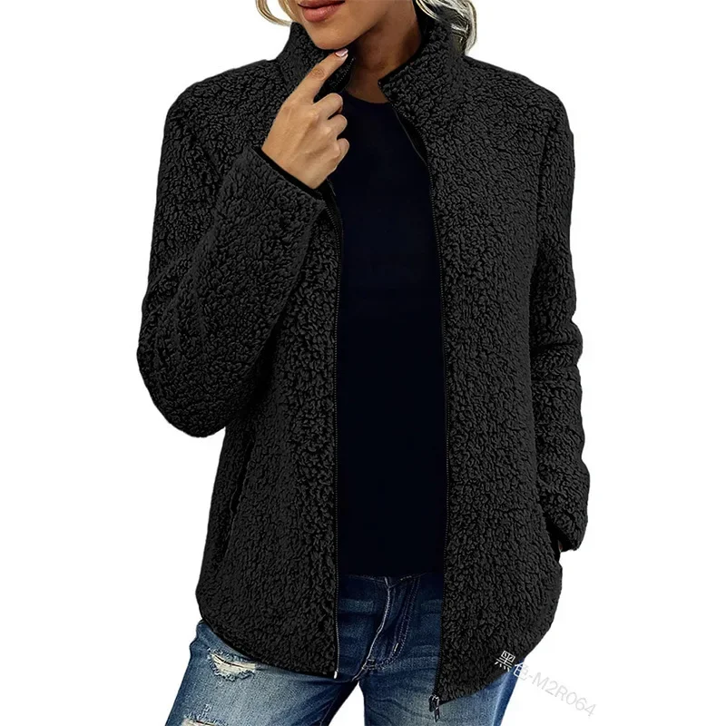 Sophie – Weiche Teddy Damen Übergangsjacke mit Reißverschluss - Image 7