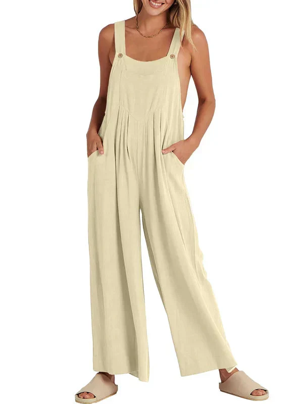 Sorelle – Weit geschnittener Leinen-Jumpsuit für Damen - Image 3
