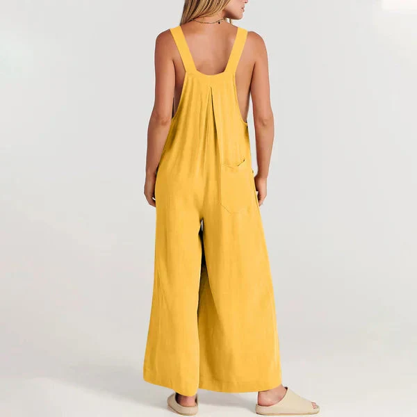 Sorelle – Weit geschnittener Leinen-Jumpsuit für Damen - Image 8