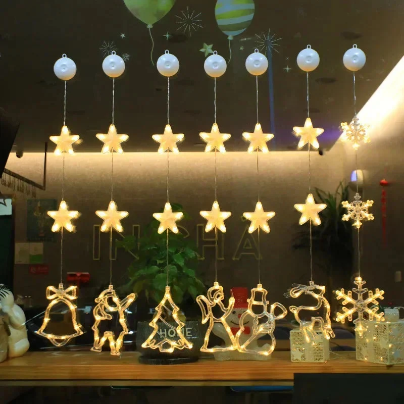 SparkleLights | LED-Lampe in Schneeflocken- und Sternform für die Weihnachtsdekoration - Image 3