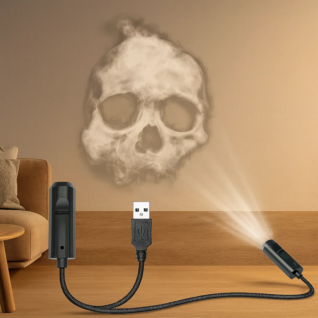SpectraGlow Halloween Projektorlampe – USB LED Licht für Innenräume - Image 3