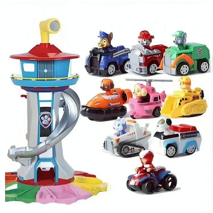 Spielturm für drinnen und draußen – inklusive lustiger Rutsche und Spielfiguren für Kleinkinder und junge Kinder - Image 2