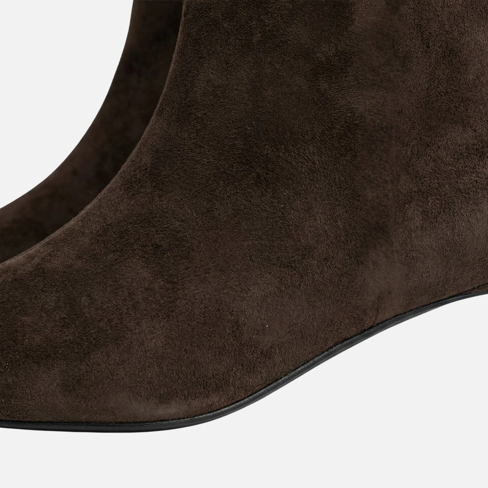 Hannelore | Damen Spitze Wildleder-Stiefeletten Kitten-Absatz – Kitten Heel Stiefeletten - Image 6