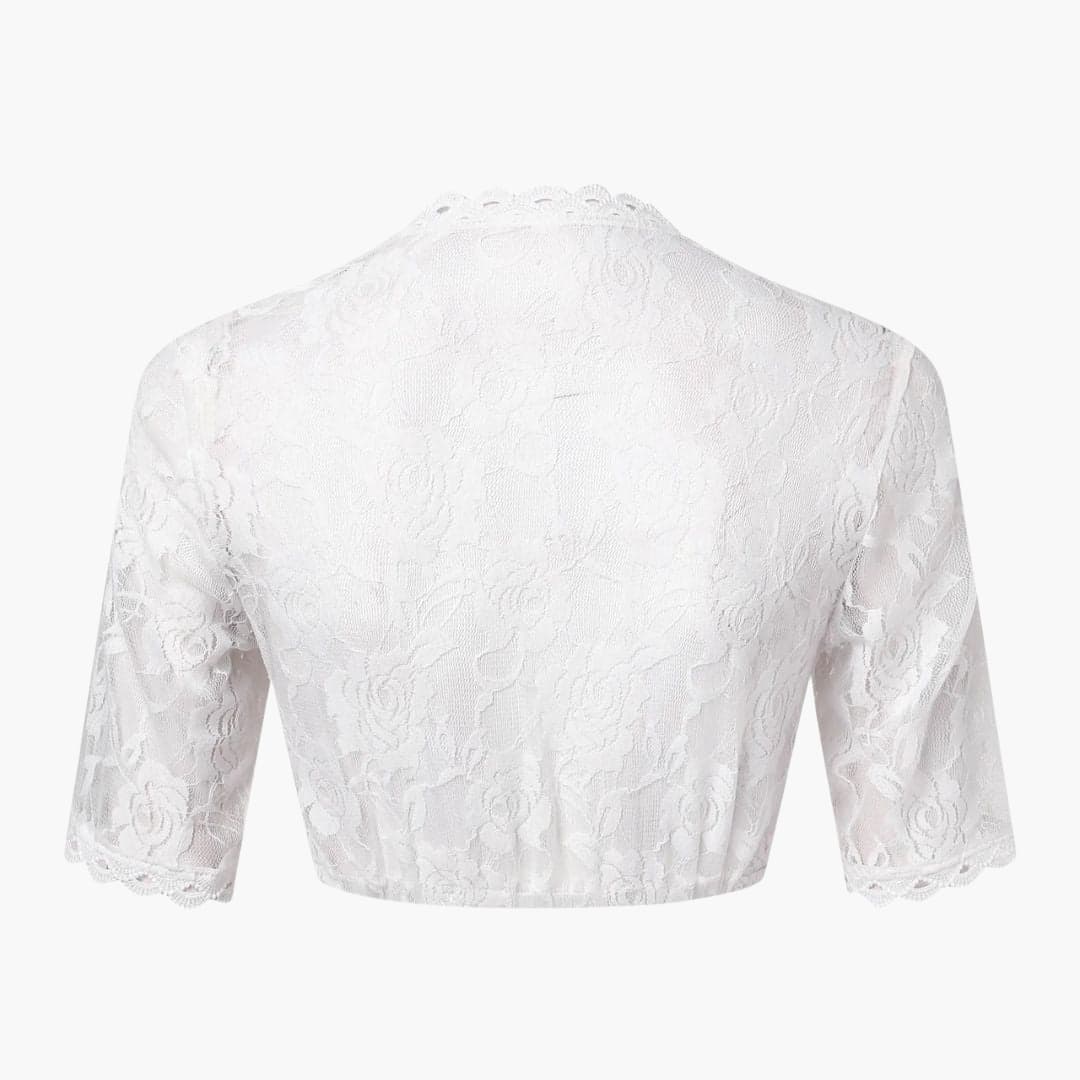 Spitzen V-Ausschnitt Dirndl bluse für Damen - Oktoberfest 2025 - Image 3