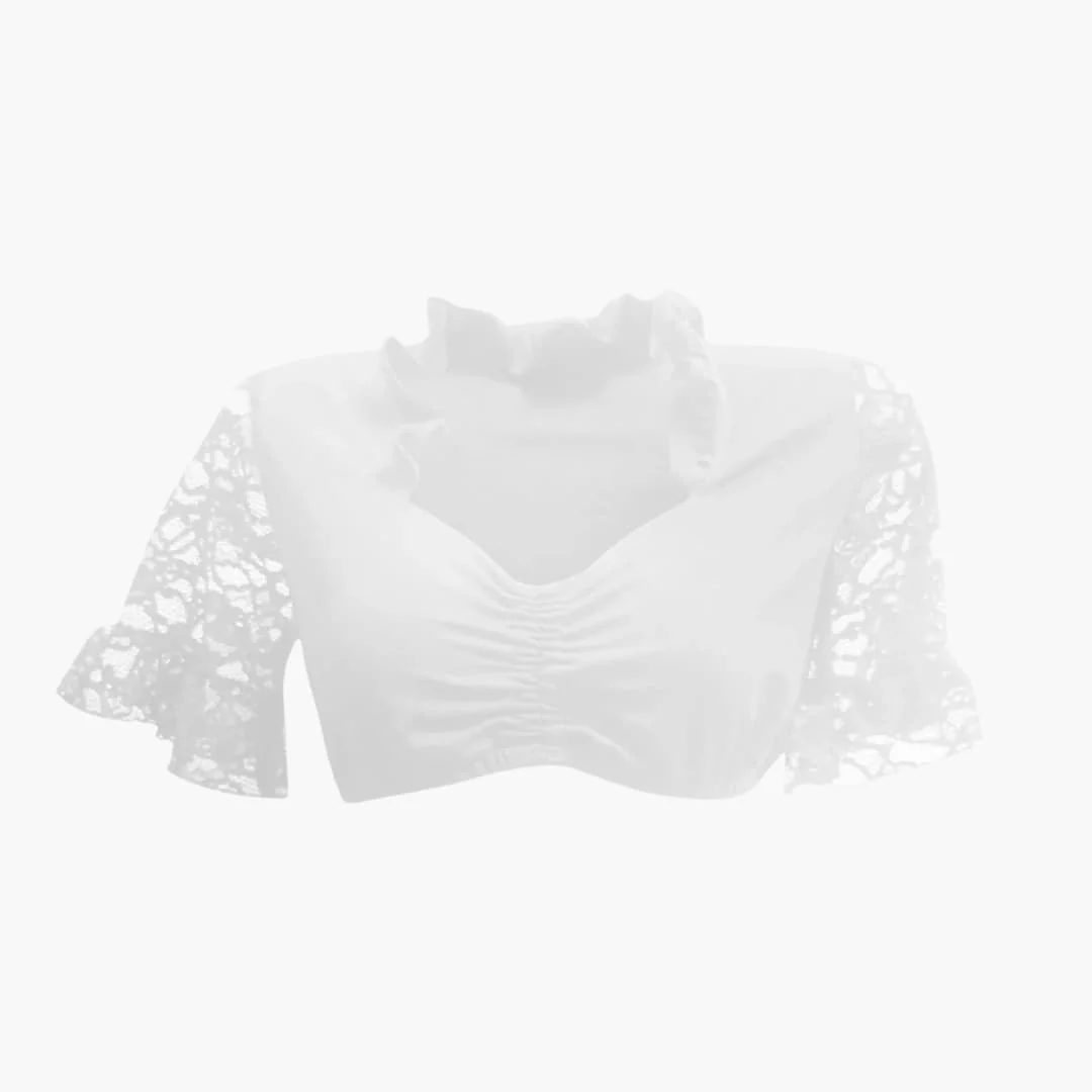 Spitzenärmel Dirndl bluse für Damen - Oktoberfest 2025 - Image 4