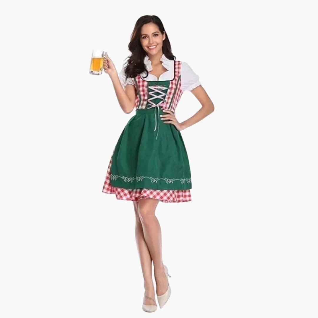 Spitzenbesetztes Dirndl kleid für Damen - Oktoberfest 2025 - Image 2