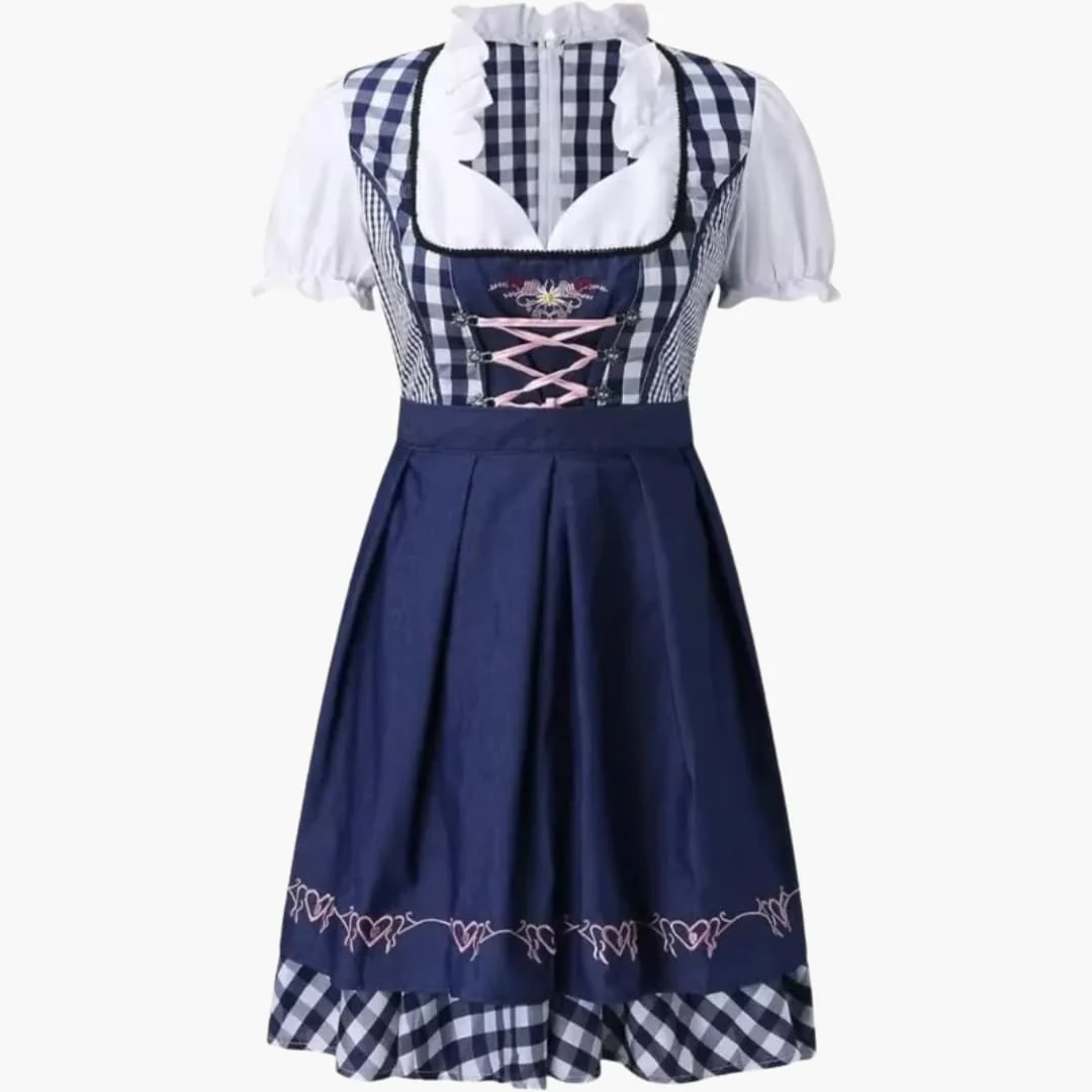 Spitzenbesetztes Dirndl kleid für Damen - Oktoberfest 2025 - Image 3