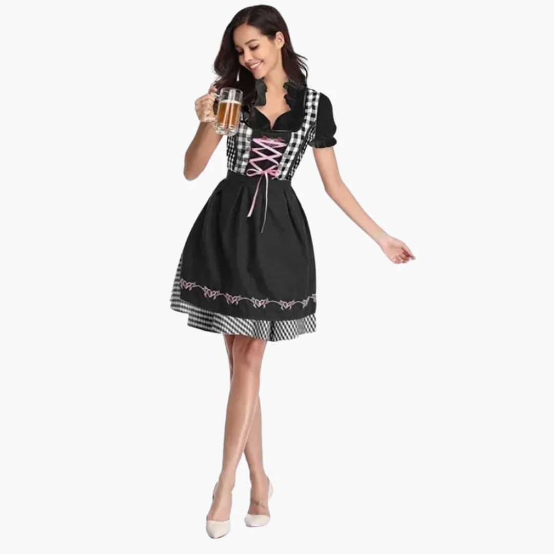 Spitzenbesetztes Dirndl kleid für Damen - Oktoberfest 2025 - Image 9