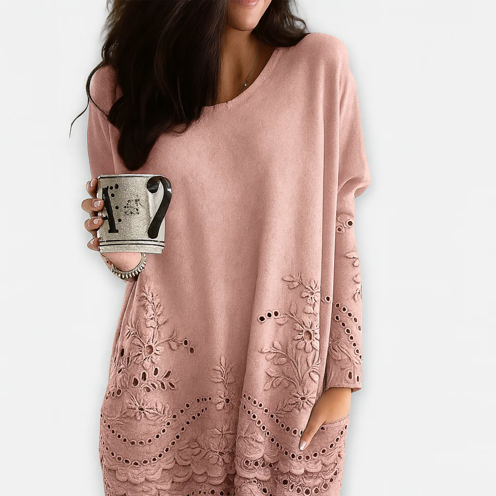 Spitzenhemd-Pullover – Feminine Eleganz mit mühelosem Tragekomfort - Image 3