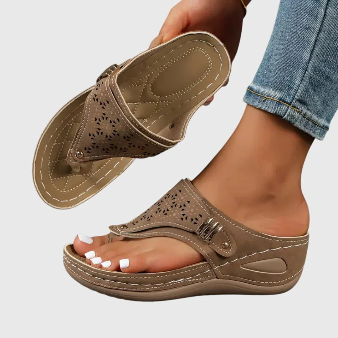 Stefanie | Damen Slip-On Flache Sandalen - Image 3