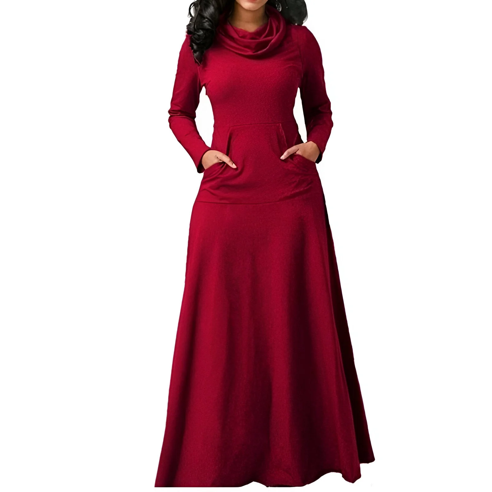 Stefanie | Schickes Herbst- und Winter-Maxikleid mit Langarm - Image 10