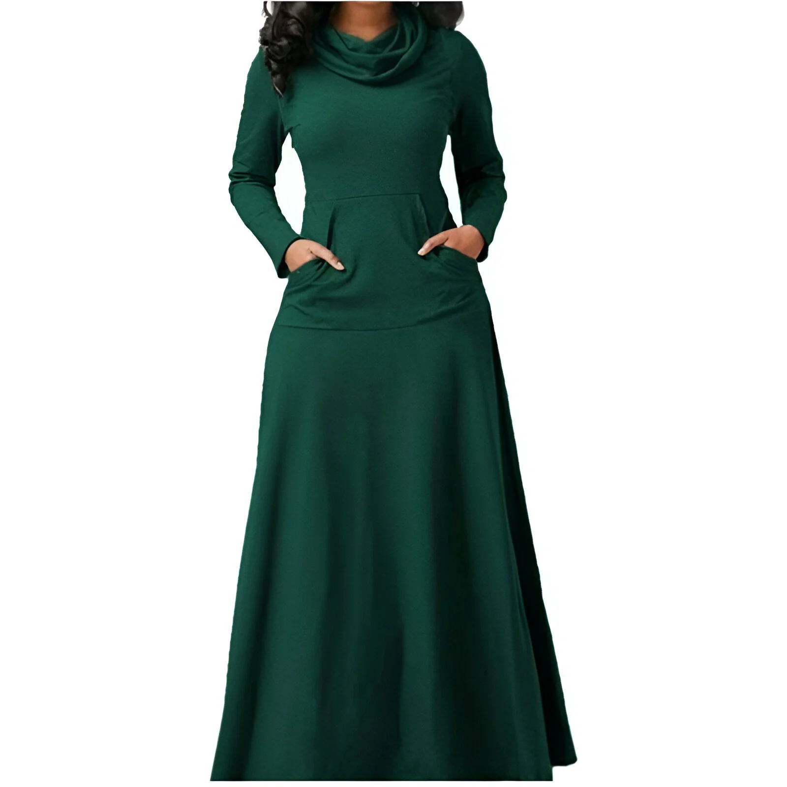 Stefanie | Schickes Herbst- und Winter-Maxikleid mit Langarm - Image 3