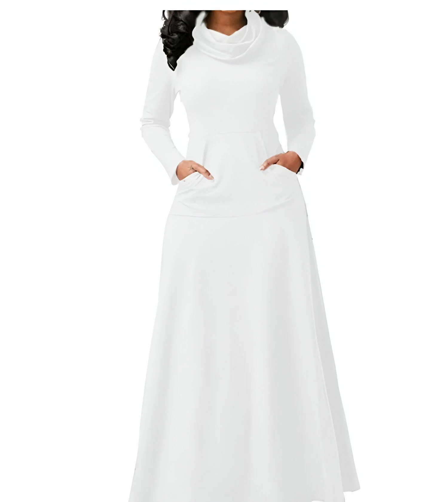 Stefanie | Schickes Herbst- und Winter-Maxikleid mit Langarm - Image 8