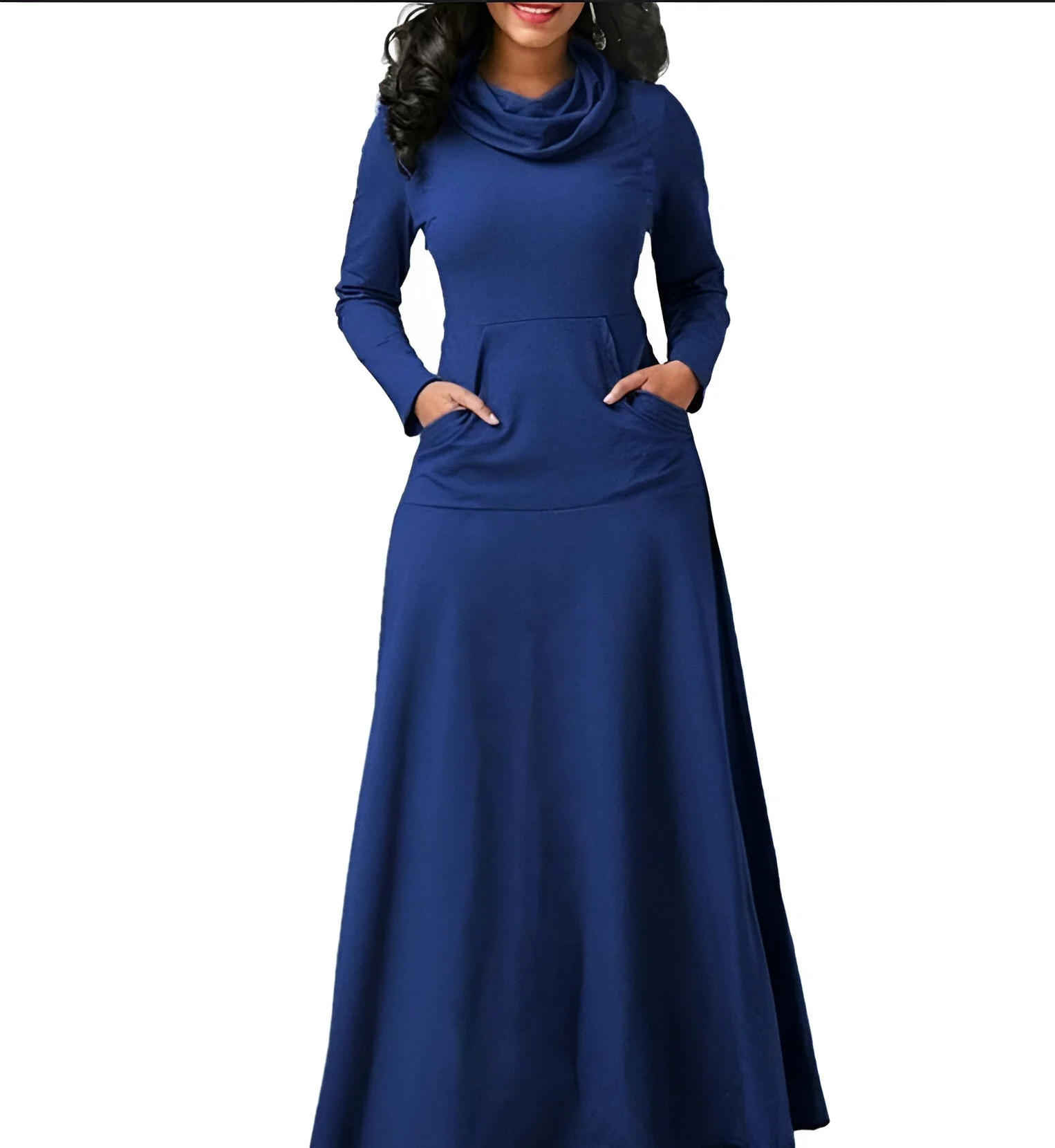 Stefanie | Schickes Herbst- und Winter-Maxikleid mit Langarm - Image 9