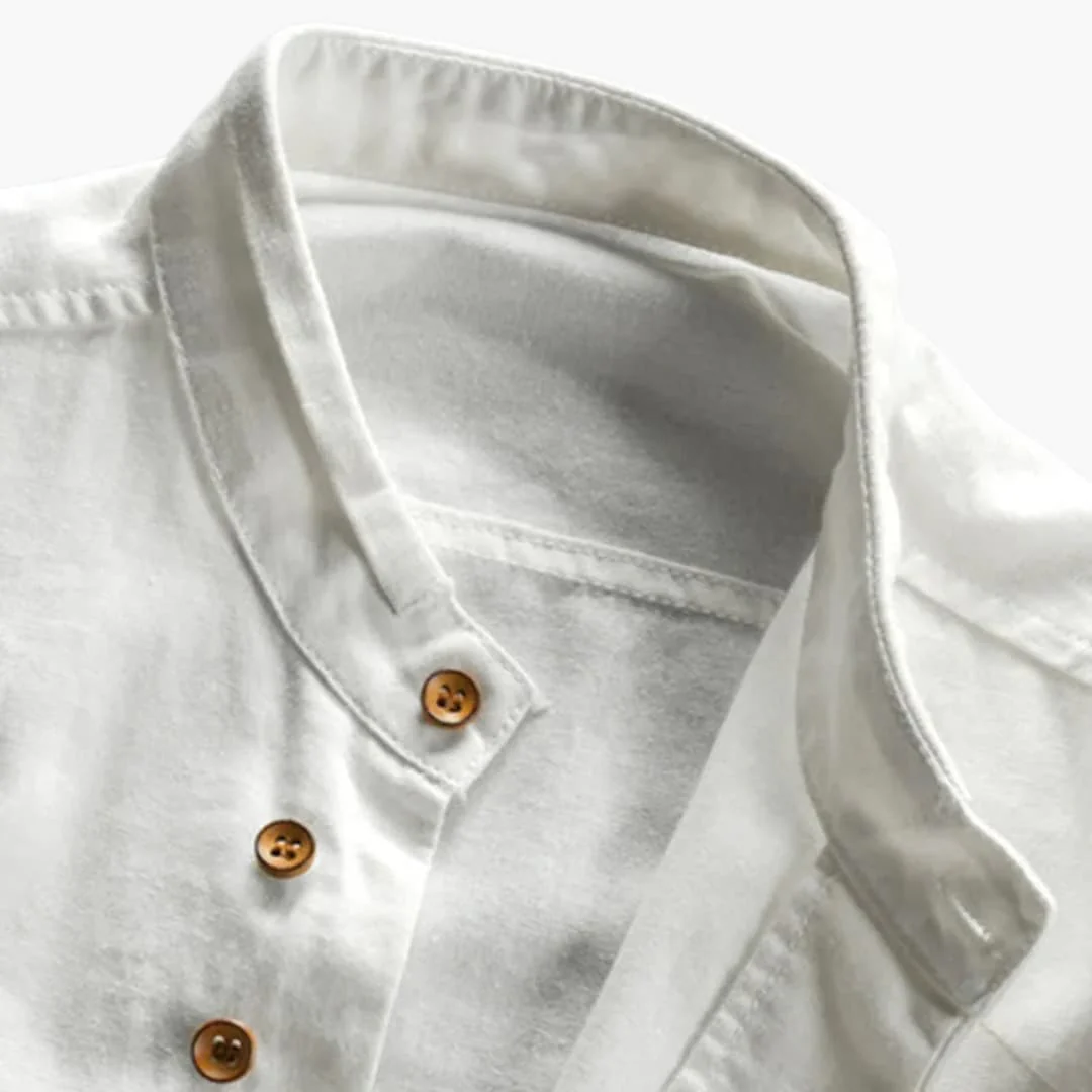 Stehkragen Hemd für Herren - Minimalistisch, Elegant & Casual - Image 2