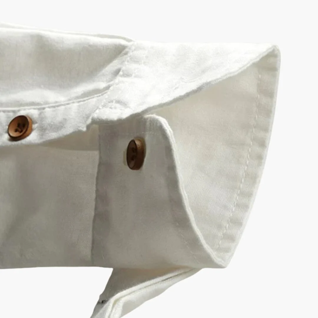 Stehkragen Hemd für Herren - Minimalistisch, Elegant & Casual - Image 4
