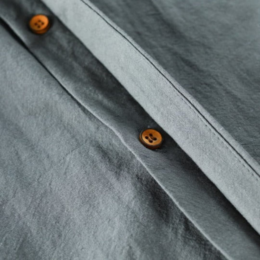 Stehkragen Hemd für Herren - Minimalistisch, Elegant & Casual - Image 8