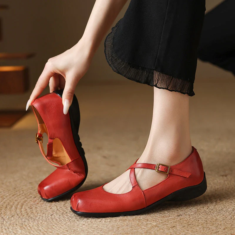 Stella® | Edith Leder Mary Janes - Image 3
