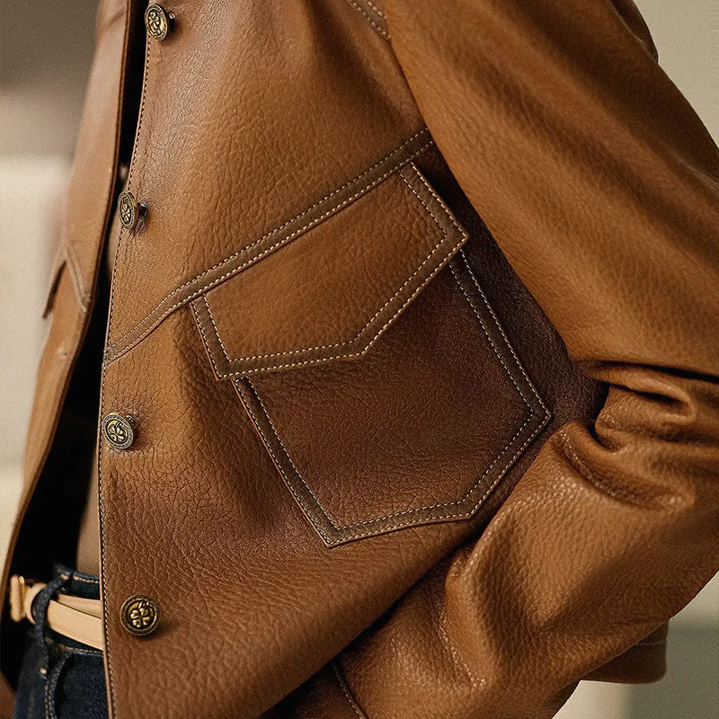 Stilvolle Braune Jacke für Damen | Langarm - Image 3