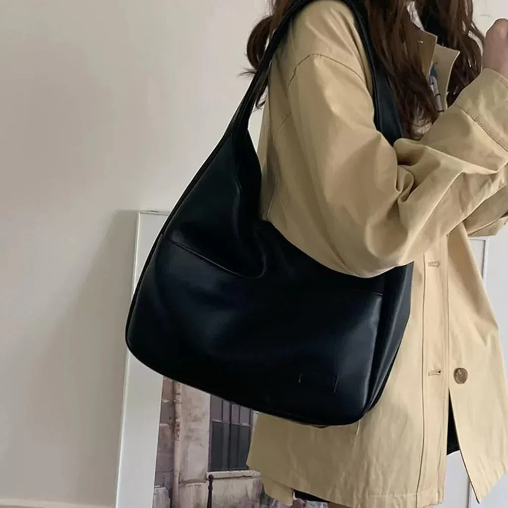 Stilvolle Damen-Schultertasche mit großem Fassungsvermögen aus PU-Leder - Image 4