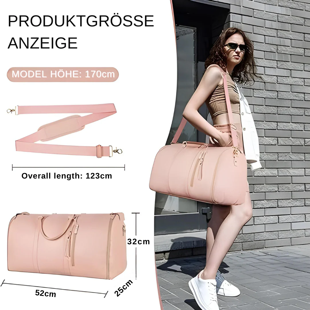 Stilvolle, faltbare Reisetasche für Damen aus wasserdichtem PU-Leder - Image 2