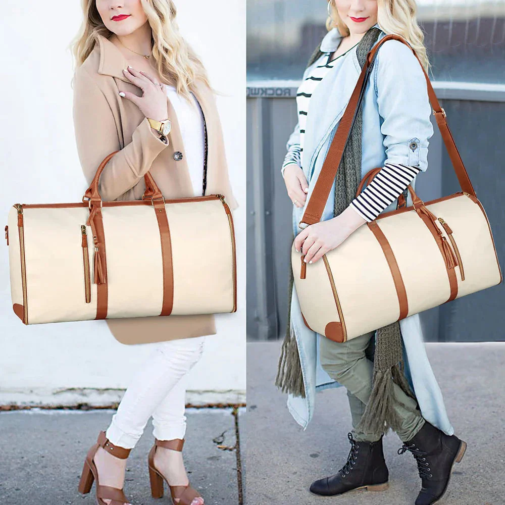 Stilvolle, faltbare Reisetasche für Damen aus wasserdichtem PU-Leder - Image 4