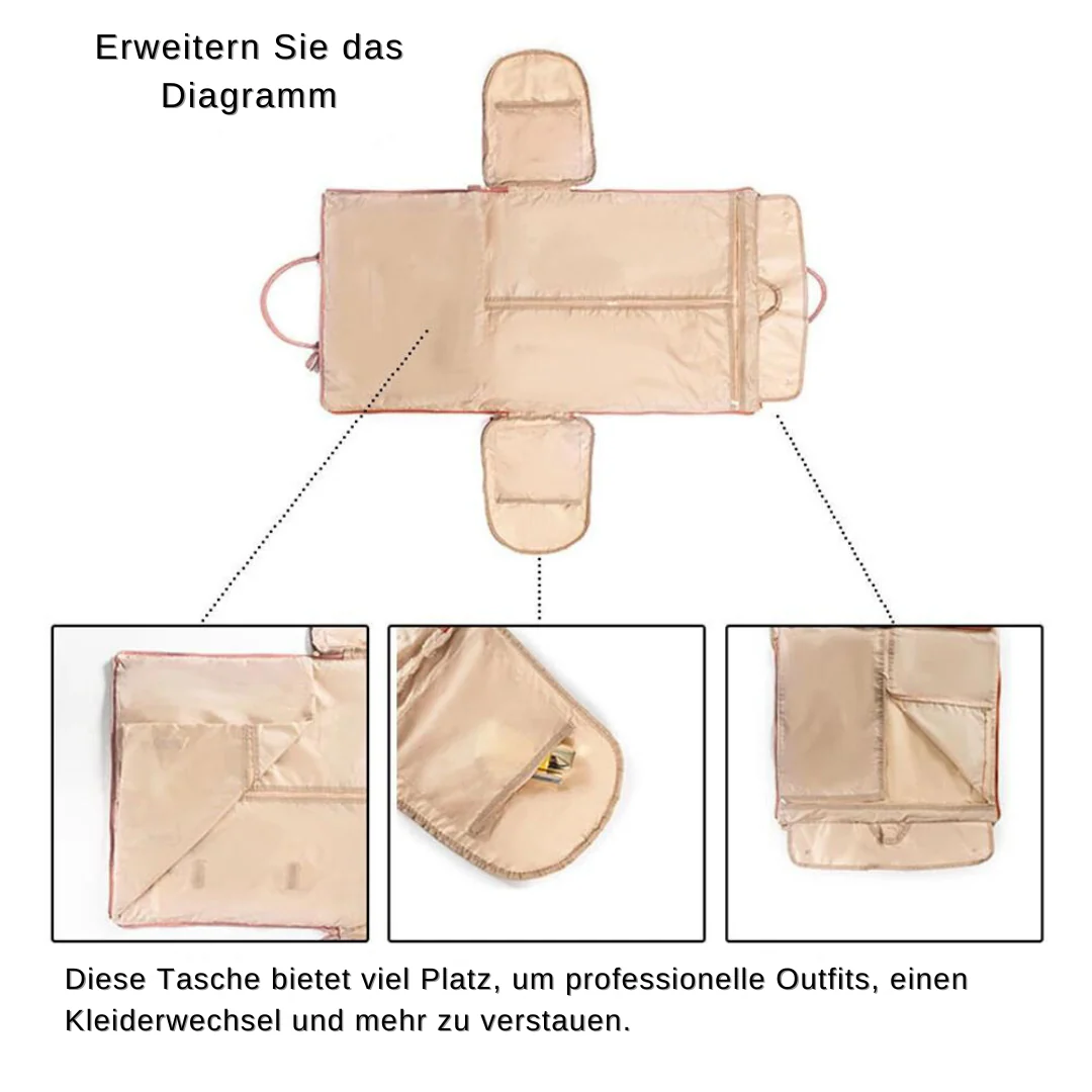 Stilvolle, faltbare Reisetasche für Damen aus wasserdichtem PU-Leder - Image 9