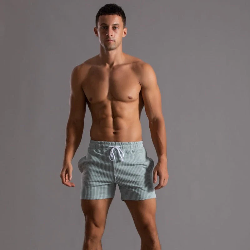 Stilvolle gestreifte Shorts für Herren - Image 9