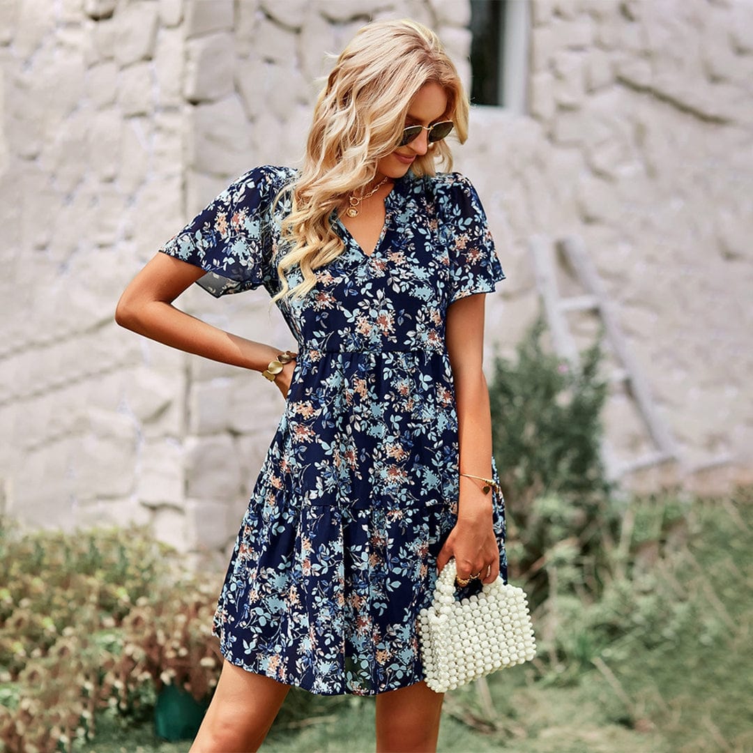 Stilvolles geblümtes Kleid für Frauen - Thekla - Image 3
