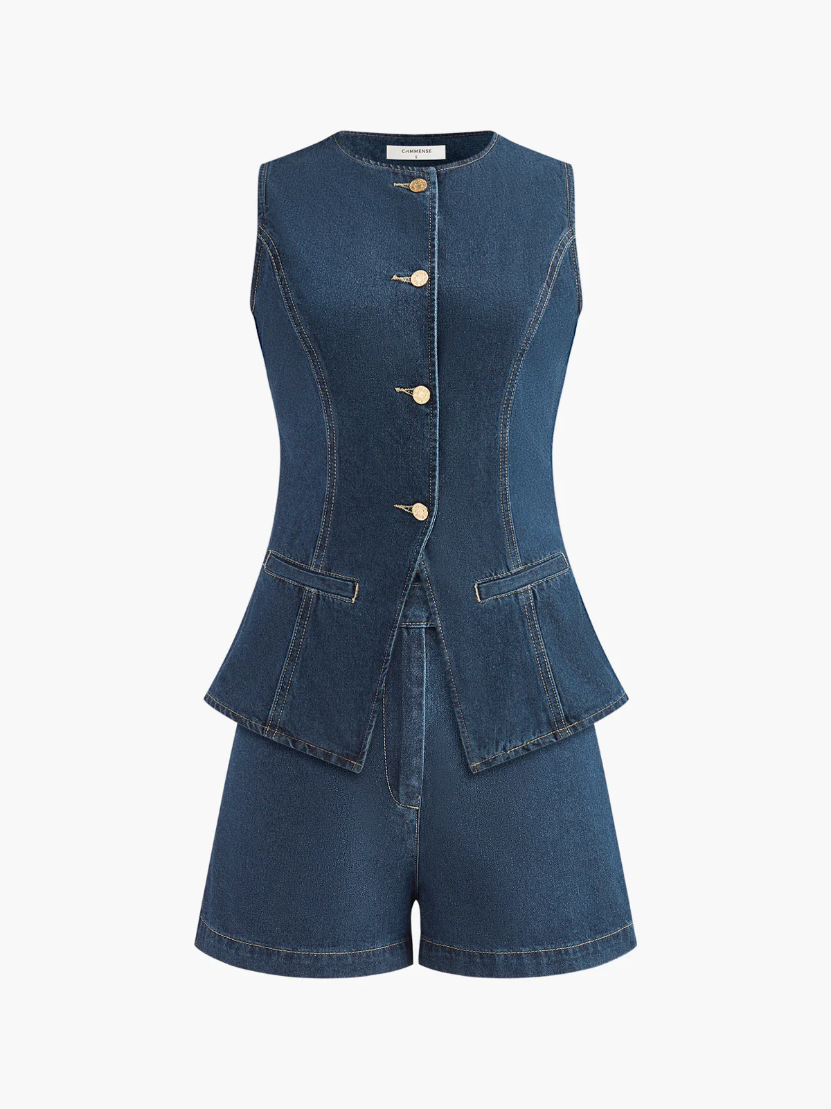STILVOLLES ZWEITEILIGES DENIM SET - Image 3