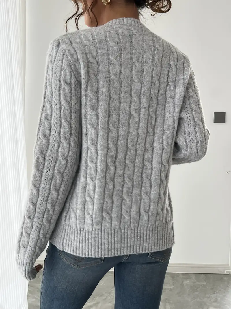STRICK KABEL CARDIGAN | ELEGANTER WARMHALTER - Image 2