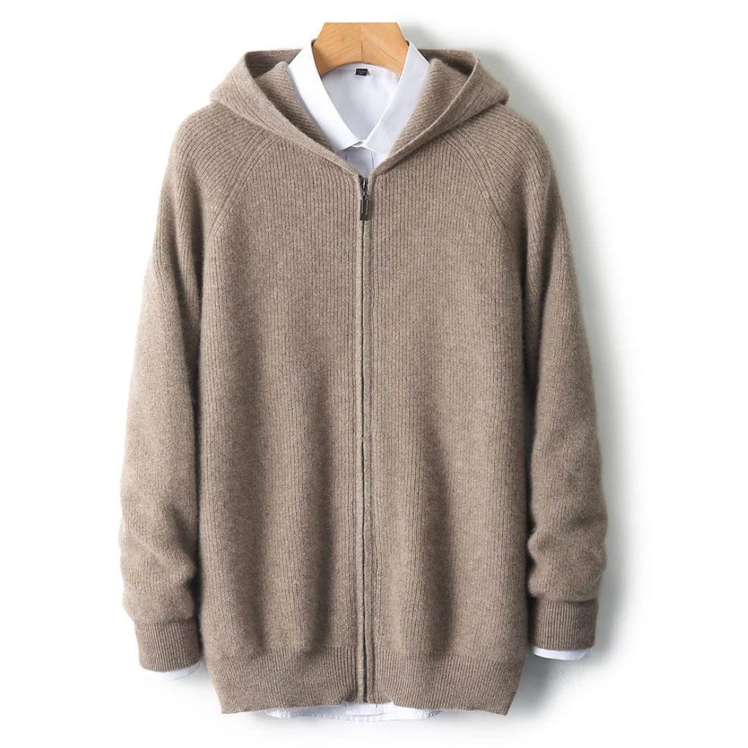 Strickjacke mit Kapuze Reißverschluss - Image 2
