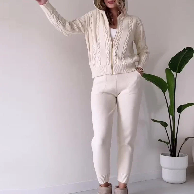 Strickjacke und Hose Set für Damen - Image 2