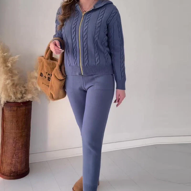 Strickjacke und Hose Set für Damen - Image 3