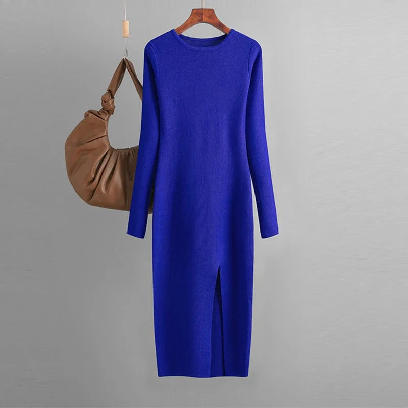 Strickkleid mit Schlitz für Damen - Image 11