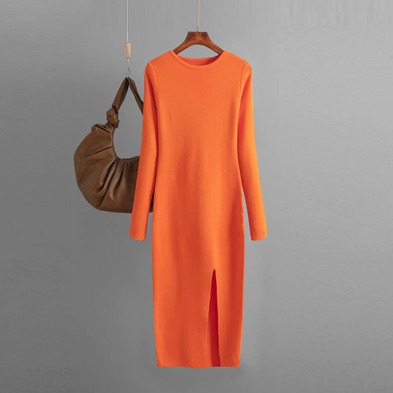 Strickkleid mit Schlitz für Damen - Image 12