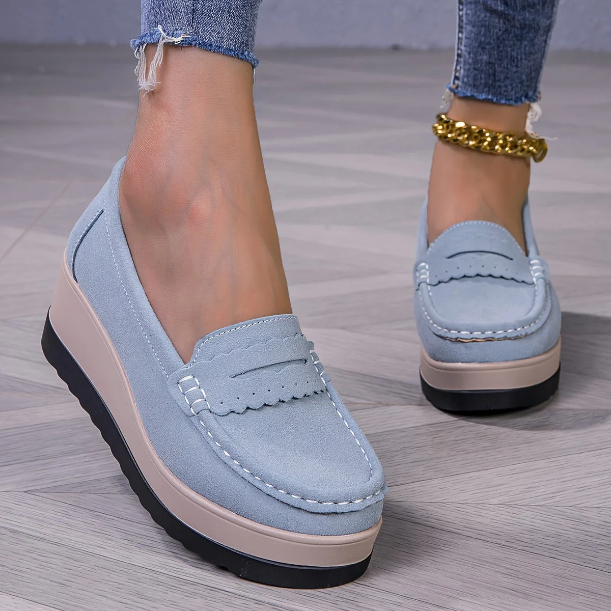 StrideLux™ – Bequeme Plateau Loafer für Damen - Image 4