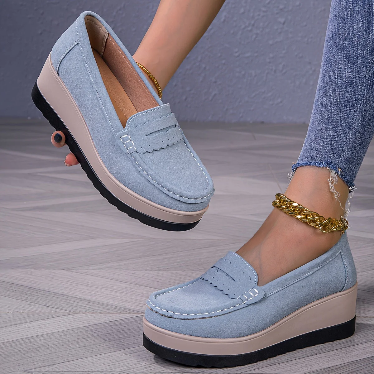 StrideLux™ – Bequeme Plateau Loafer für Damen - Image 7