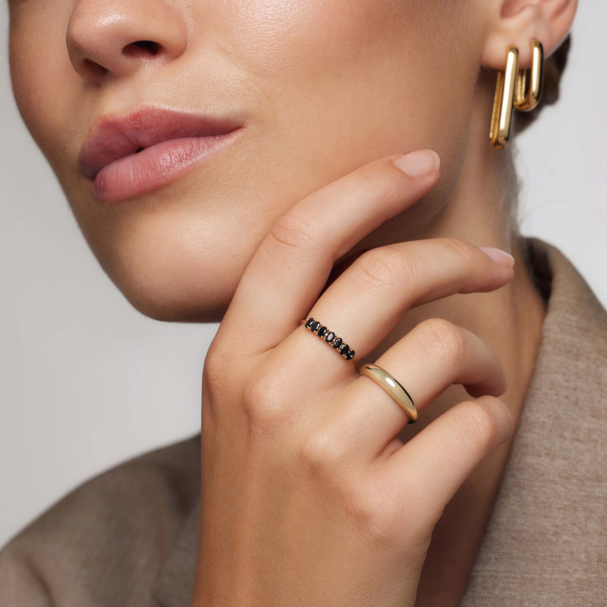 Sturdy Gold Ring | Rock Solid Design - Image 3