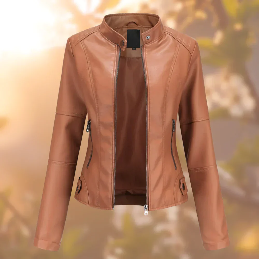 Stylische Bikerjacke für Damen | Schlanke Passform - Image 2