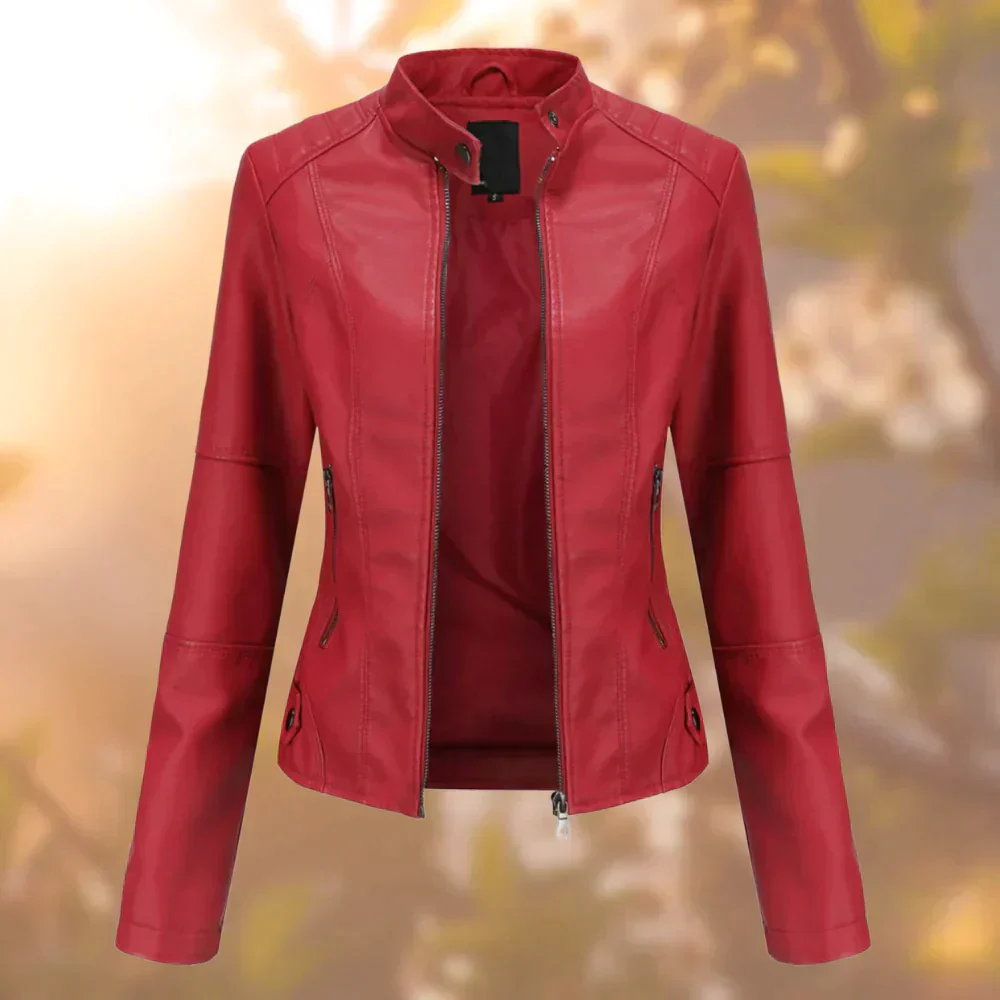 Stylische Bikerjacke für Damen | Schlanke Passform - Image 4