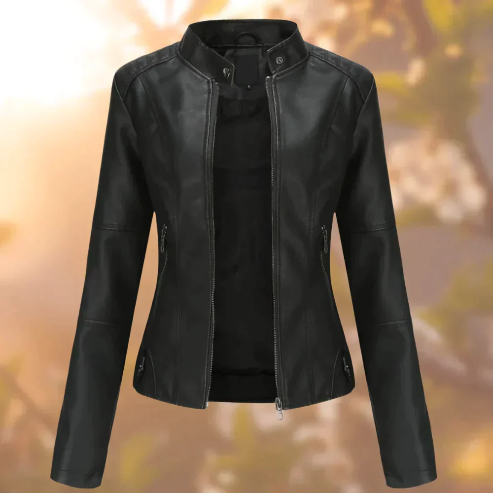 Stylische Bikerjacke für Damen | Schlanke Passform - Image 5