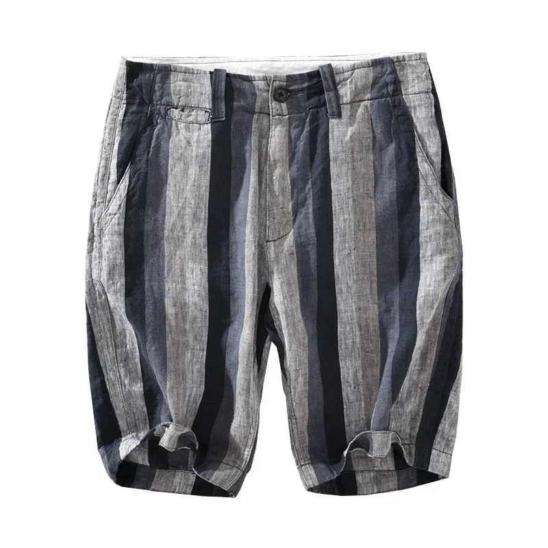 Stylische Leinen Shorts mit Kordelzug  - Wolframio - Image 3