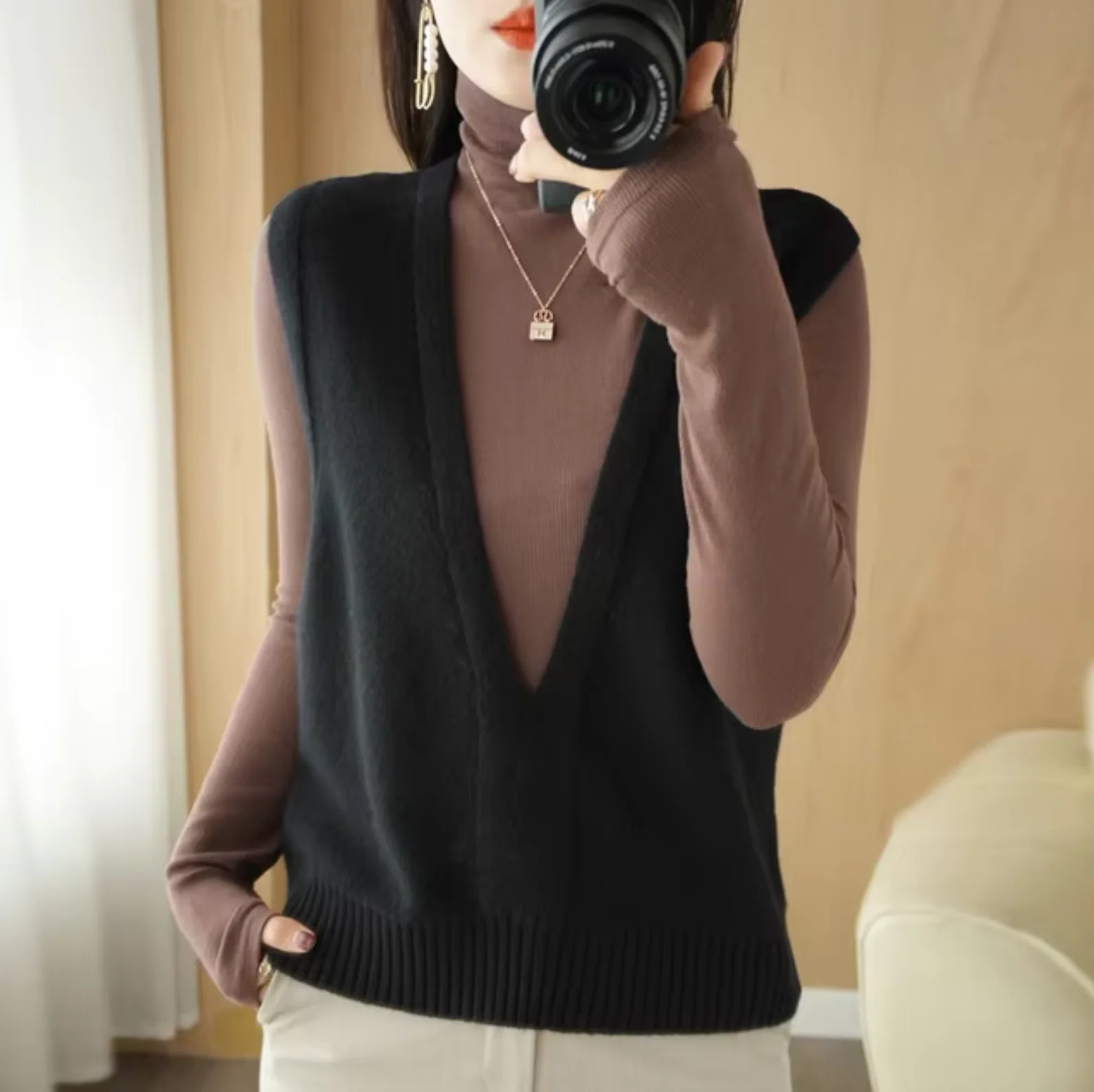 Stylische Strickweste - Noelle - Image 2