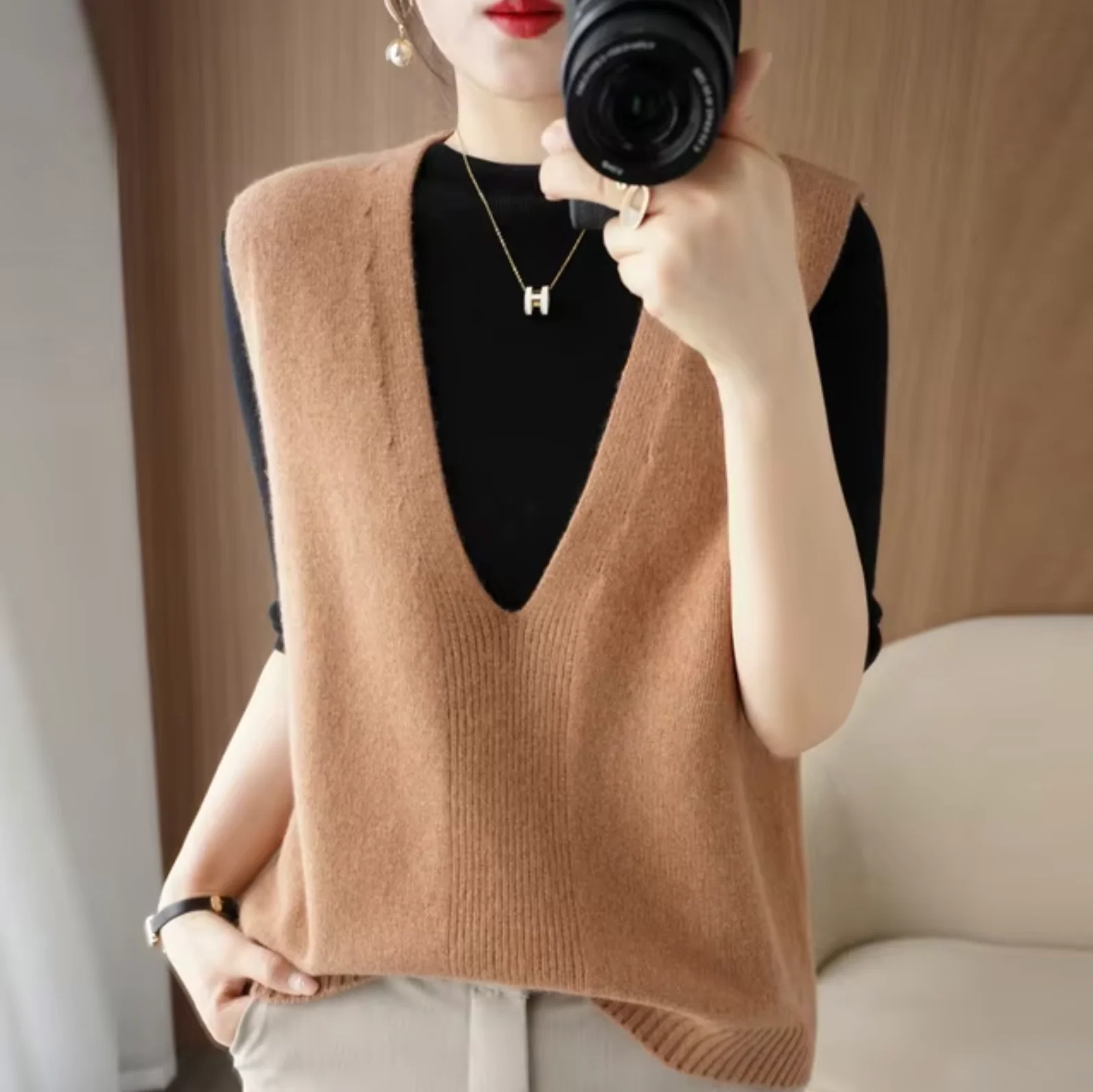 Stylische Strickweste - Noelle - Image 3
