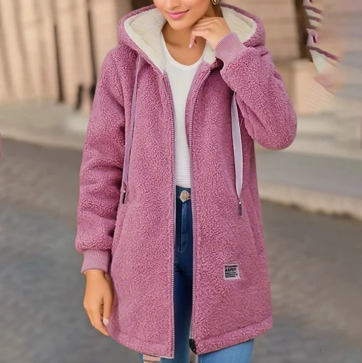 Stylische, warme Fleecejacke für den Winter - Dagmar - Image 3
